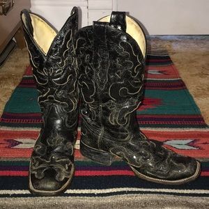 Black Corral with Sequin Inlay Cowgirl fashion boots